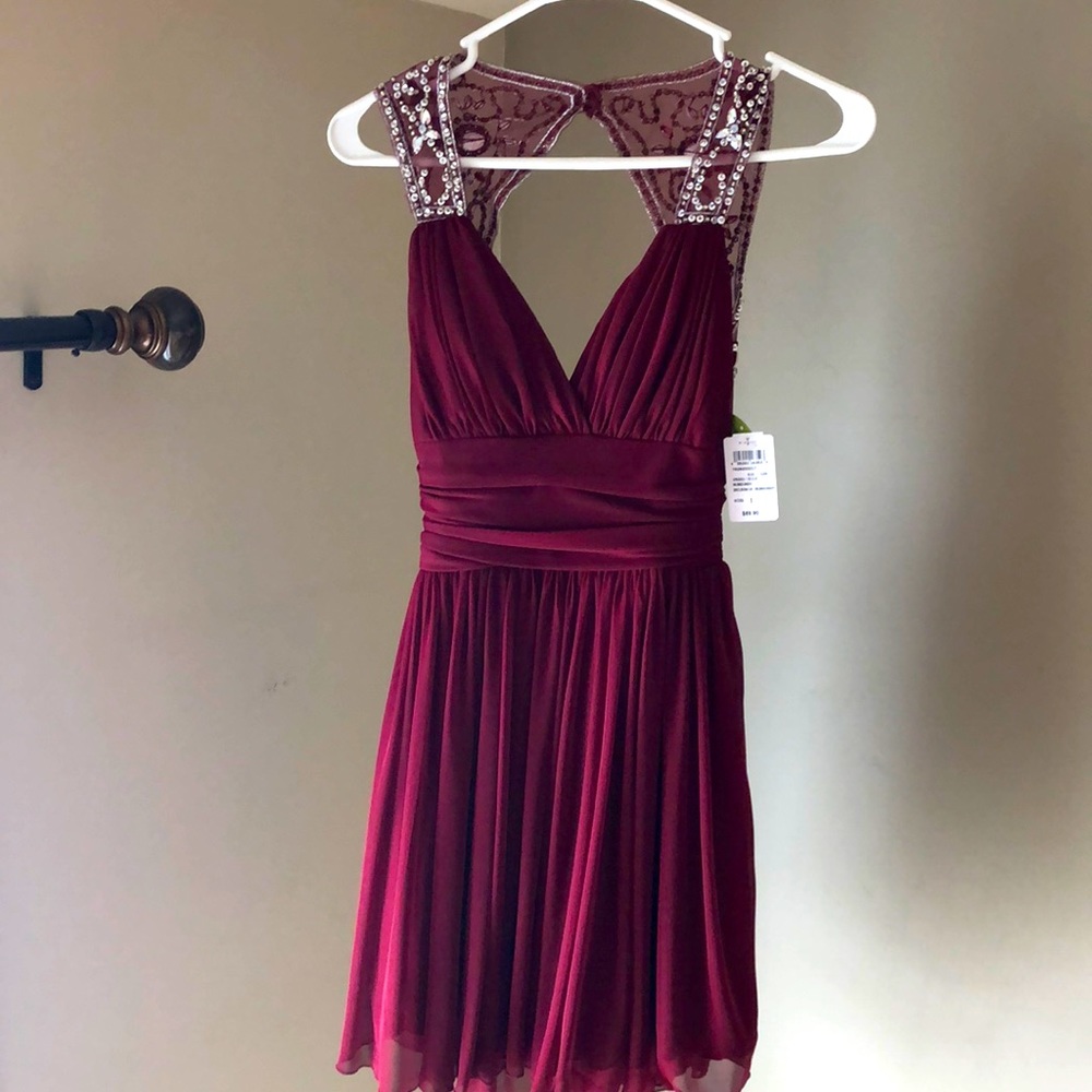 Beautiful beaded homecoming or prom dress